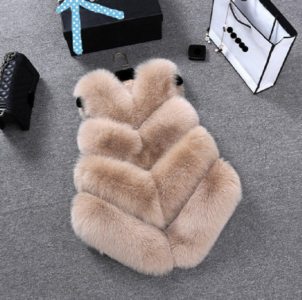Faux Fur Sleeveless Vest