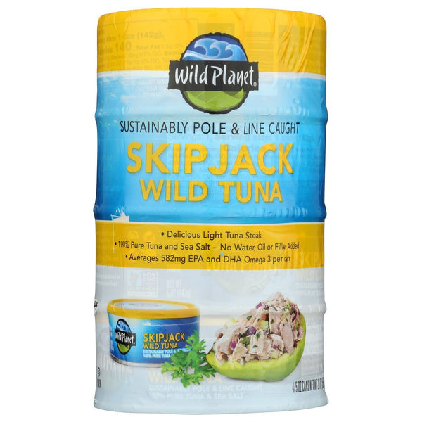 Skipjack Wild Tuna - Premium 4 Count, 20 oz for Delicious Fresh Flavor