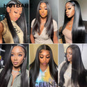 180 Density 4x4x1 T Part Lace Front Wig Straight Lace Wigs for Women Preplucked Brazilian Cheap Wigs on Sale Clearance