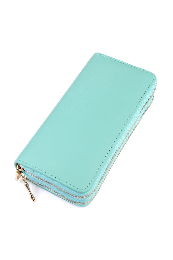 Double Zip Around Wallet