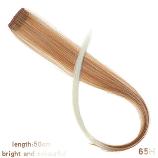 Buy 65h Synthetic Rainbow Highlighted Hair