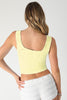 Seamless Double Lace Square Crop Top