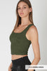 Seamless Double Lace Square Crop Top