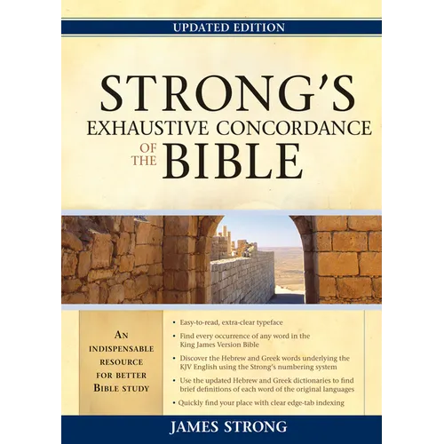 Strong's Exhaustive Concordance of the Bible - Hardcover