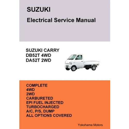 SUZUKI CARRY TRUCK Electrical Service Manual DB52T DA52T - Paperback