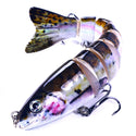 12.8cm-18g Lifelike Multi Jointed Sinking Wobblers Fishing Lures Pike Swimbait Crankbait Minnow Trout Bass Fishing Tackle Baits