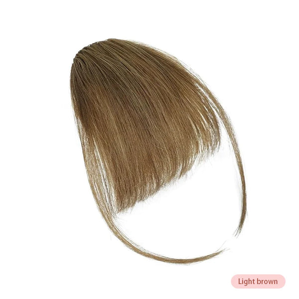 100% Human Hair Invisible Air Bangs Hair Clip-In Extension Front Fringes Hair Pieces Air Bangs Styling Accessorie for Women