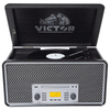 Victor Monument 8-in-1 Wood Music Center Graphite - Refurbished