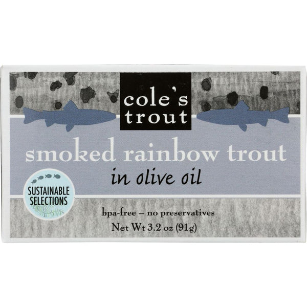 COLE'S: Trout Smoked Rainbow Trout, 3.2 oz