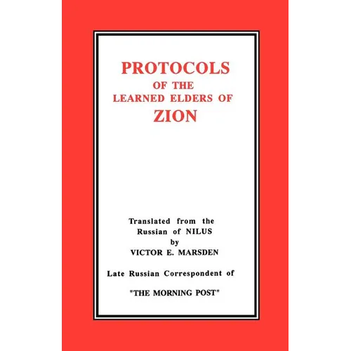 The Protocols of the Learned Elders of Zion - Paperback