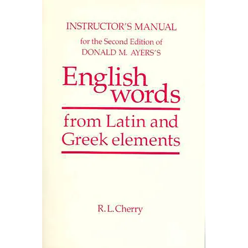 English Words Instructor's Manual - Paperback