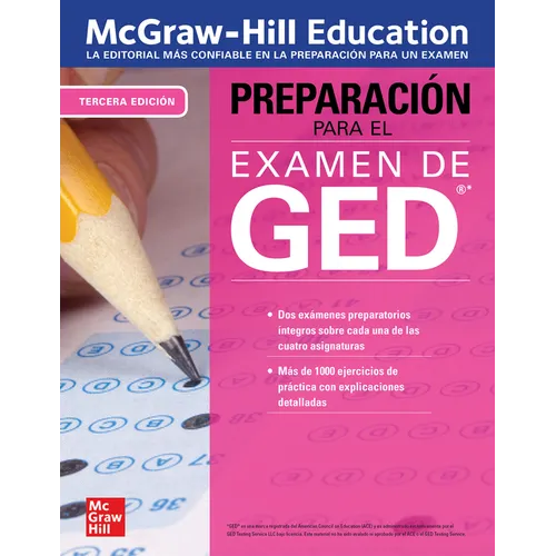 McGraw-Hill Education Preparacion Para El Examen de Ged, Tercera Edicion - Paperback