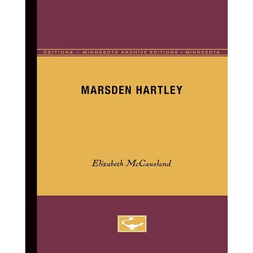 Marsden Hartley - Paperback