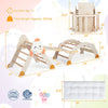 8-in-1 Foldable Climbing Set for Toddlers with Rocket Theme