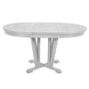 Rustic 5-Piece Extendable Dining Table Set Round Trestle Table and 4 Cross Back Dining Chairs for Kitchen, Dining Room,