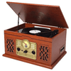 Victor State 7-in-1 Wood Music Center Mahogany - Refurbished