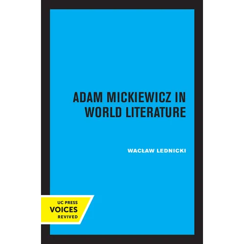 Adam Mickiewicz in World Literature - Paperback