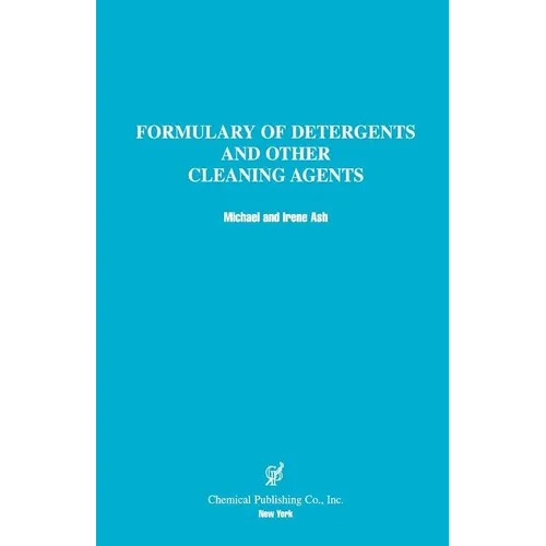 Formulary of Detergents & Other Cleaning Agents - Paperback