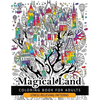 Magical Land Coloring Book for Adult: The wonderful desings of Mystical Land and Animal (Dragon, House, Tree, Castle) - Paperback
