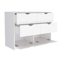 Dresser Curio, Four Drawes -White