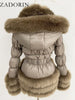 ZADORIN Fashion Faux Fur Coat