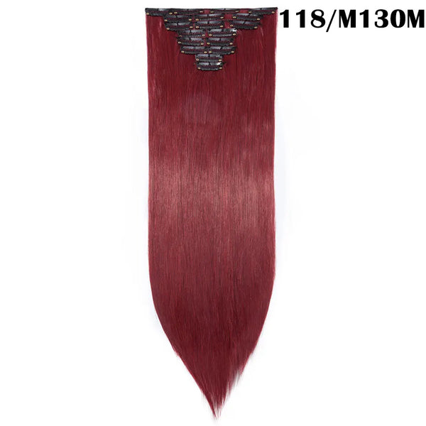Long Straight Clip in on Hair Extensions