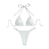 Hanging neck tie bikini multi-color three-point swimsuit hot spring swimsuit