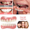 Silicone Upper/Lower False Teeth Perfect Laugh Veneers Dentures Paste Oral Hygiene Tools Fake Teeth Instant Smile Teeth Cosmetic