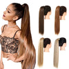Synthetic Straight Ponytail Hair Extension Clip in