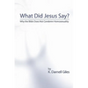 What Did Jesus Say?: Why The Bible Does Not Condemn Homosexuality - Paperback
