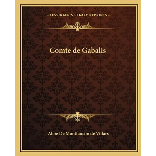 Comte de Gabalis - Paperback