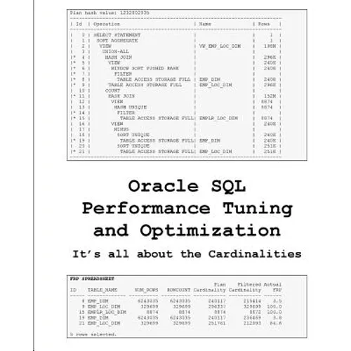 Oracle SQL Performance Tuning and Optimization: It's all about the Cardinalities - Paperback
