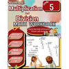Multiplication and Division Math Workbook 5th Grade: Multi-Digit Multiplication and Long Division, Word Problems, Powers of 10 - Paperback