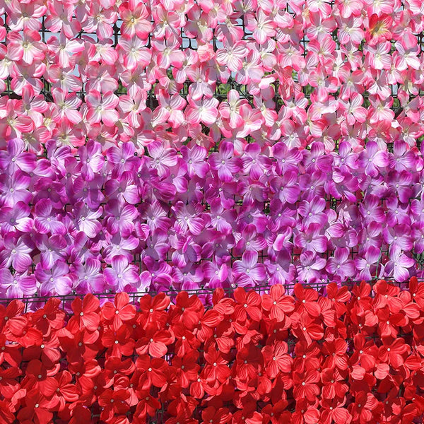 Artificial Flower Fence Hedge Wall