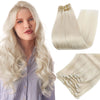 Double Weft Hair Extensions Human Hair for Woman