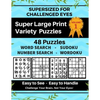 SUPERSIZED FOR CHALLENGED EYES, Volume 1: Super Large Print Variety Puzzles - Paperback