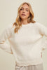 Sequin Detail Sweater - Off White