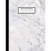Graph Paper Notebook: Marble Cover Design - Quad Ruled - 120 Pages - 8.5" X 11" - Matte Finished Soft Cover - Paperback