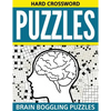 Hard Crossword Puzzles: Brain Boggling Puzzles - Paperback