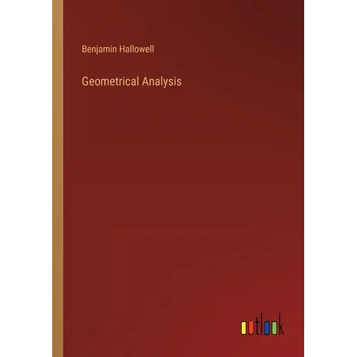 Geometrical Analysis - Paperback