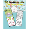 30 Easter to Color DIY Bookmarks: Happy Easter Theme Coloring Bookmarks - Paperback