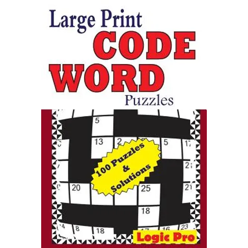 Large Print Code Word Puzzles - Paperback