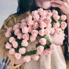 60cm New Creative Rose Bouquet Blanket (Finished), Crocheted Flower Bouquet Gift for Girlfriend