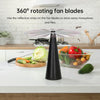 Portable fly fans, tabletop fly killers. Keep flies and insects away from food, for outdoor kitchens and restaurants. 2 units.