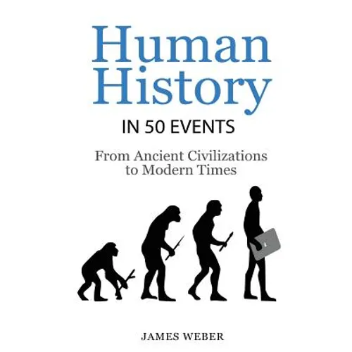 History: Human History in 50 Events: From Ancient Civilizations to Modern Times (World History, History Books, People History) - Paperback