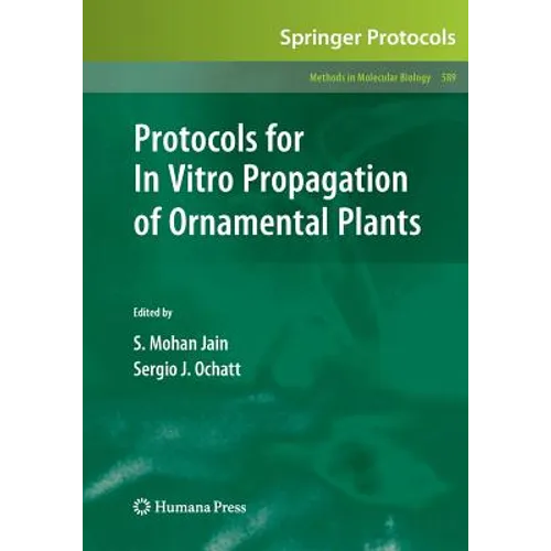 Protocols for in Vitro Propagation of Ornamental Plants - Paperback