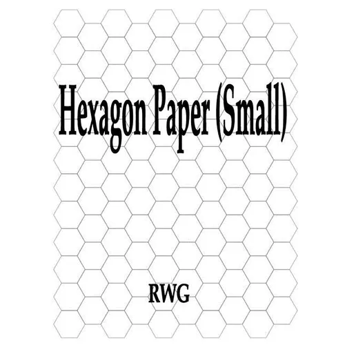Hexagon Paper (Small): 100 Pages 8.5" X 11" - Paperback
