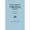 Some Prominent Virginia Families. Four Volumes in Two. Volumes I-II - Paperback