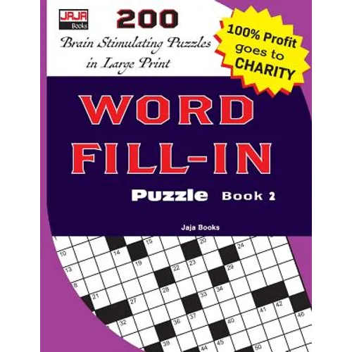 WORD FILL-IN Puzzle Book 2 - Paperback