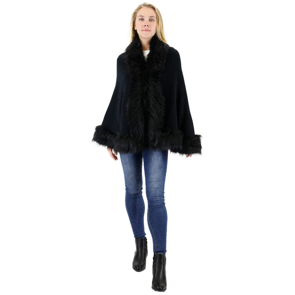 Fur Short Length Shawl SH923 (2PC)